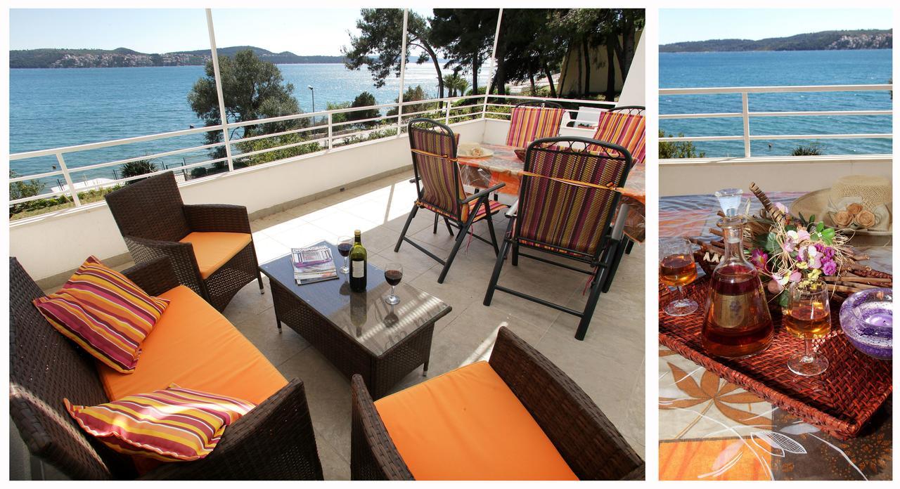 Gem Of The Sea Luxury Beach Apartment With Brand New Heating Infinity Pool Trogir Buitenkant foto